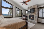 Relax after a long day next to the fire in your master suite 